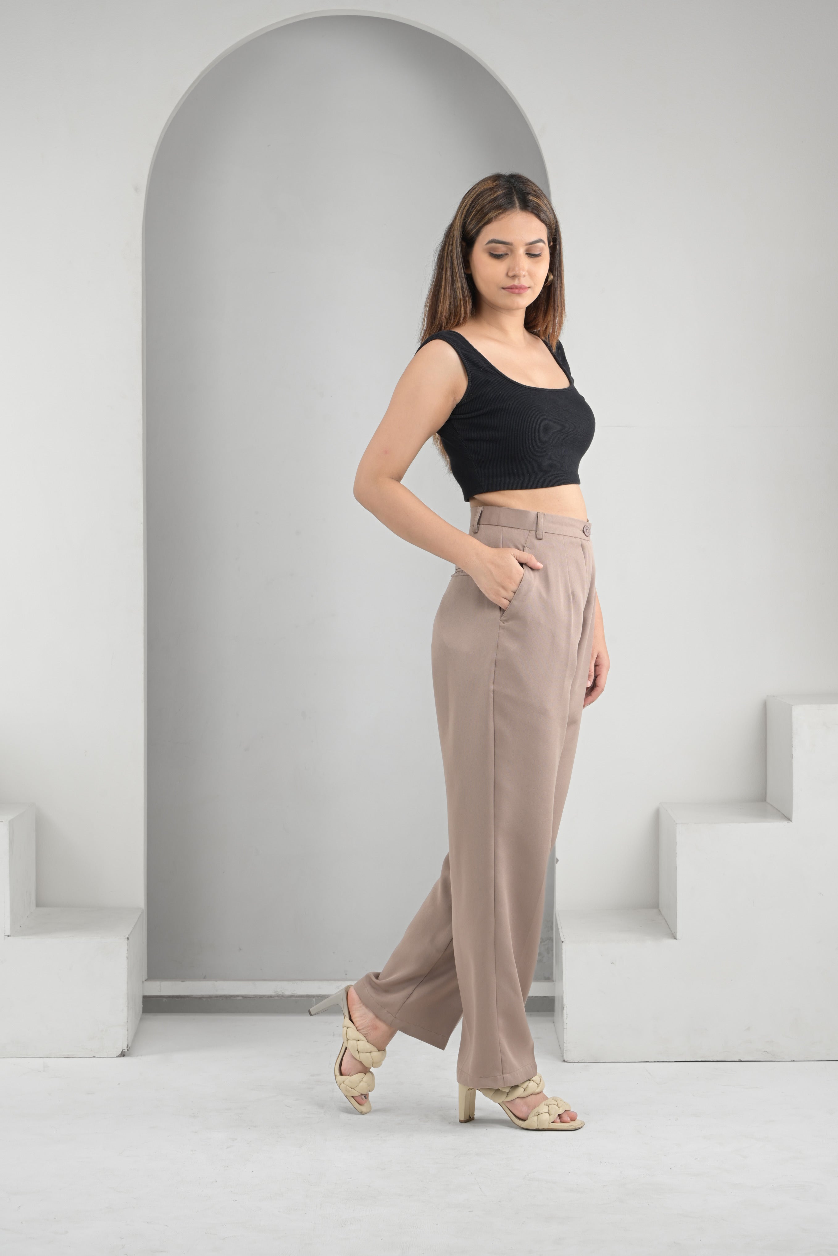 Classic Beige All Day Pants - Beige