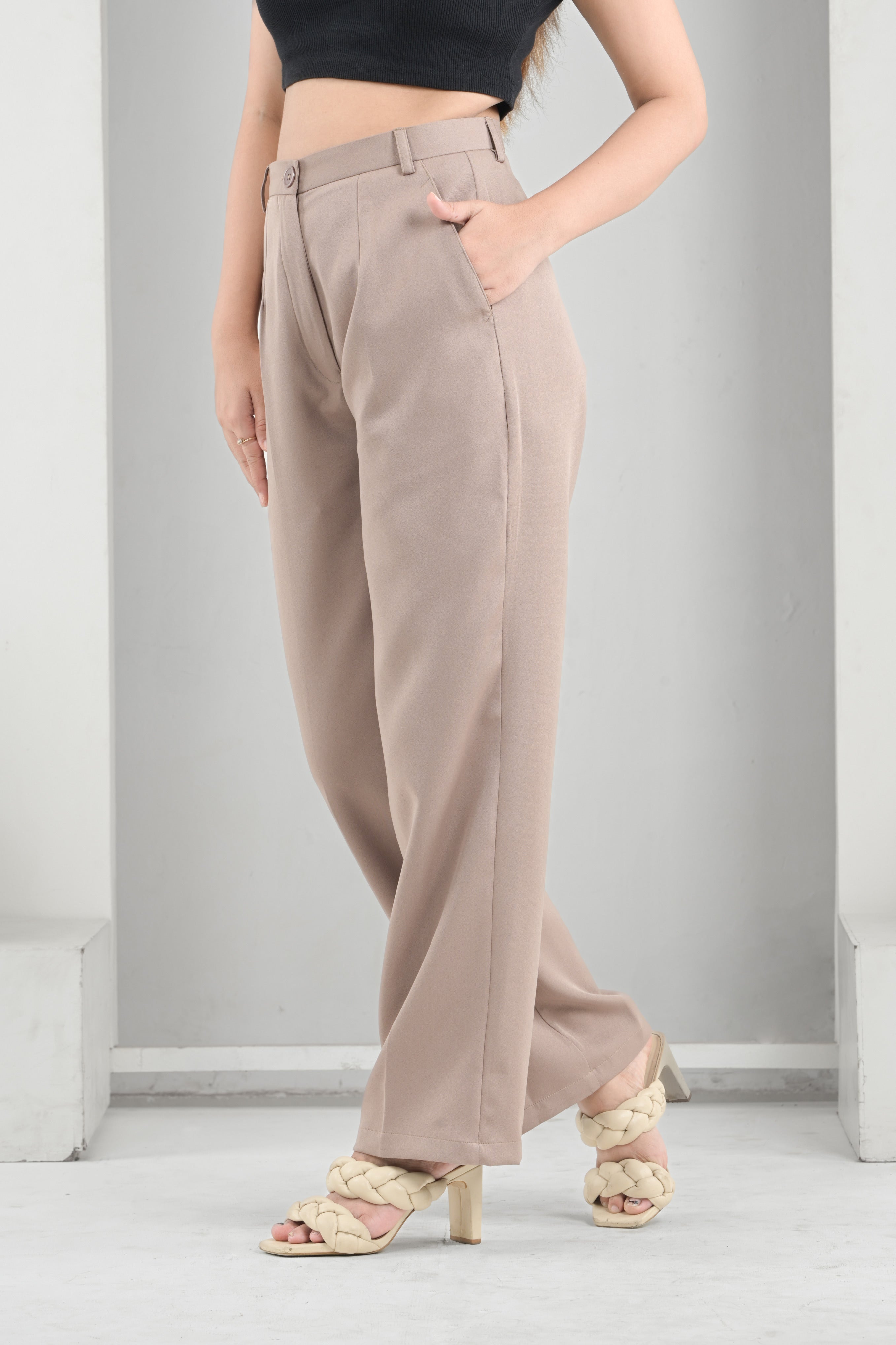 Classic Beige All Day Pants - Beige