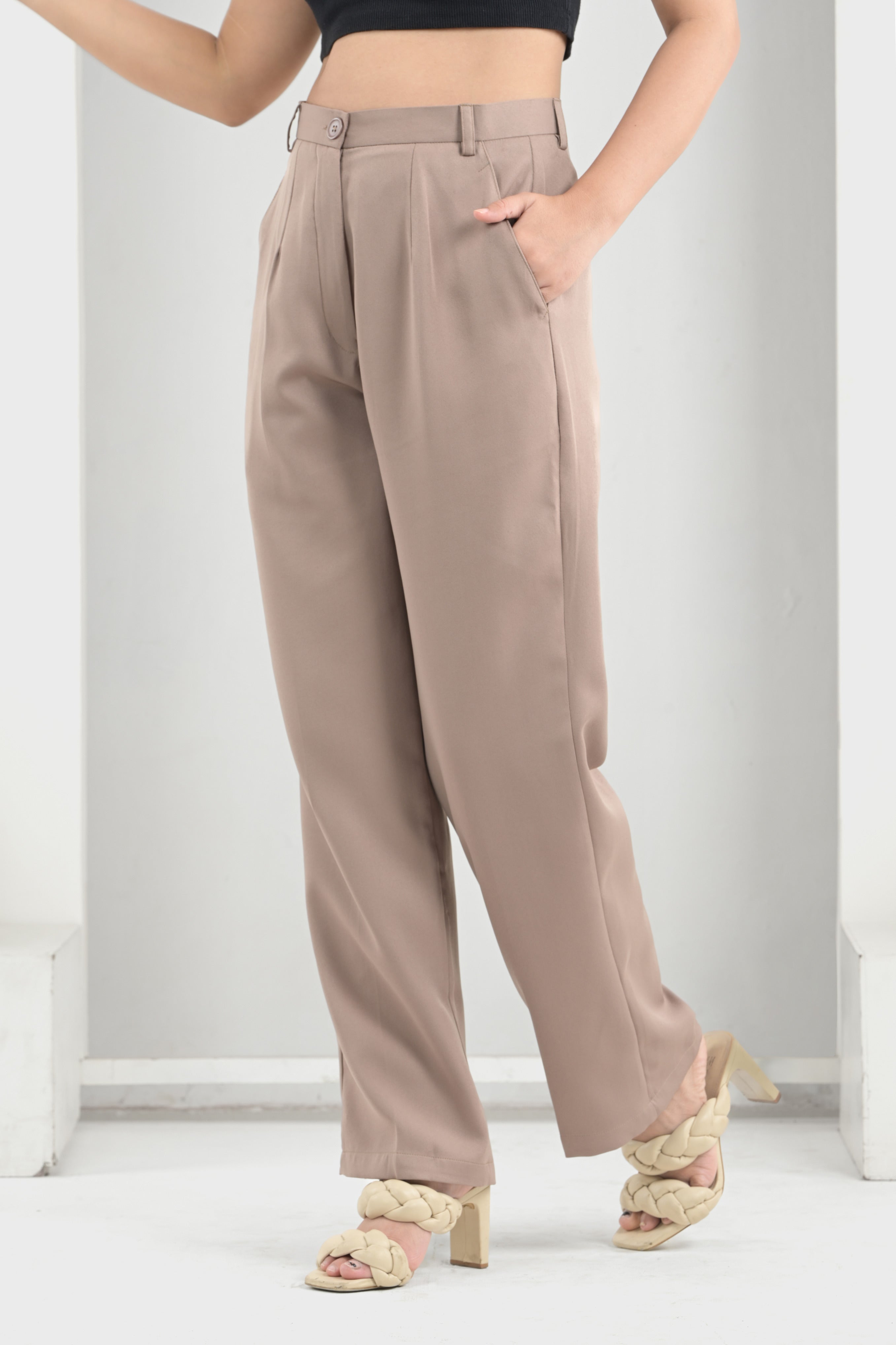 Classic Beige All Day Pants - Beige