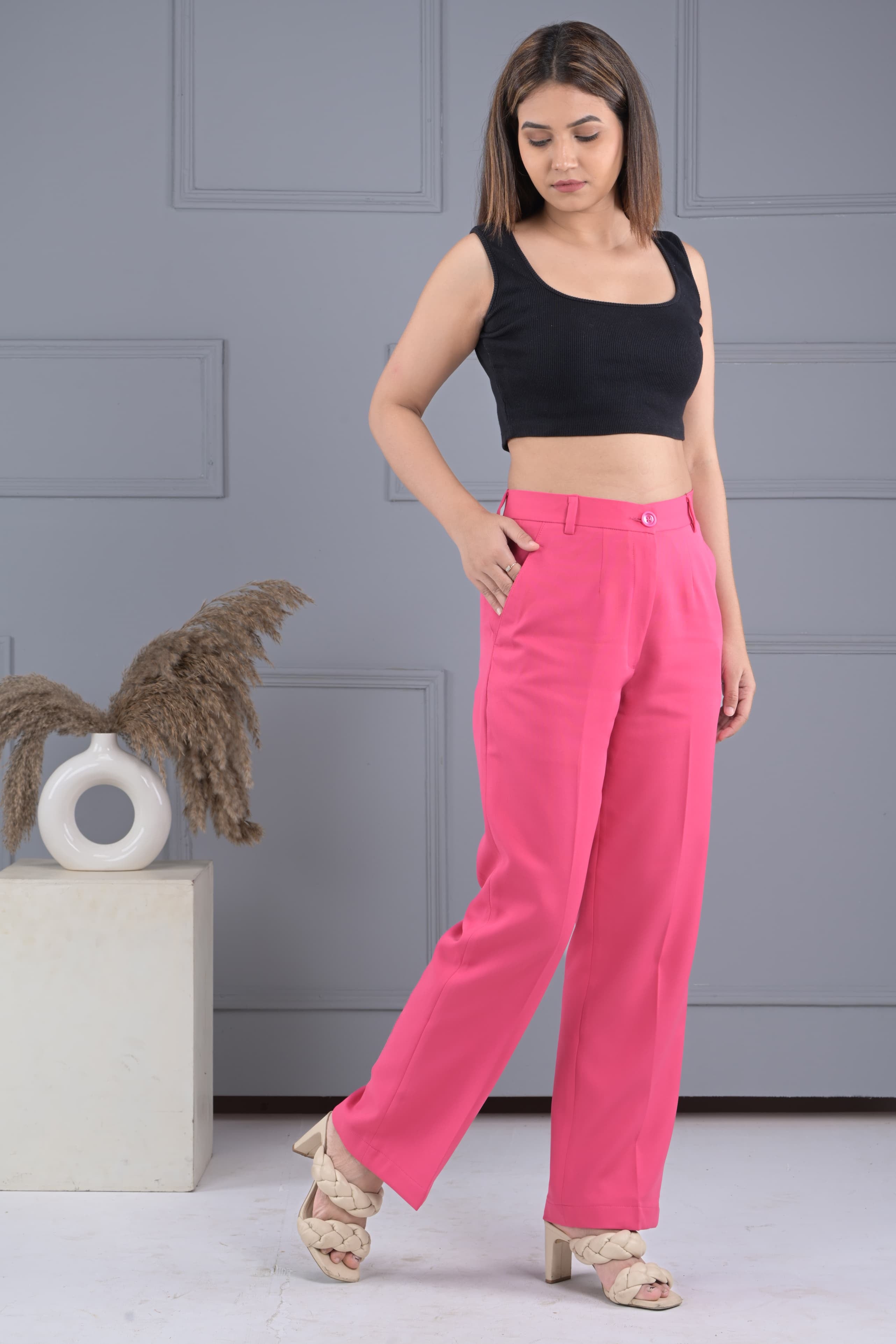 Pink Passion All Day Pants - Hot Pink